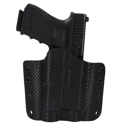 OWB Light Bearing Holster - Black Carbon Fiber