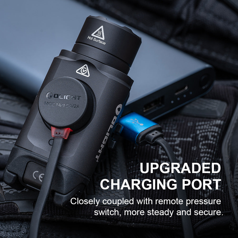 Olight PL-3R Valkyrie 1,500-Lumen Rechargeable Rail Light – Black