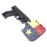 OWB Light Bearing Holster - Texas Flag
