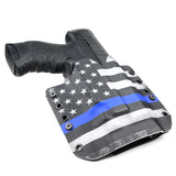 OWB Light Bearing Holster - USA Blue Line